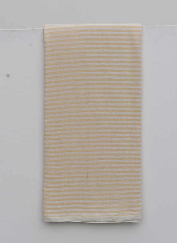 Natural Dye Stripe Yardage in Haldi